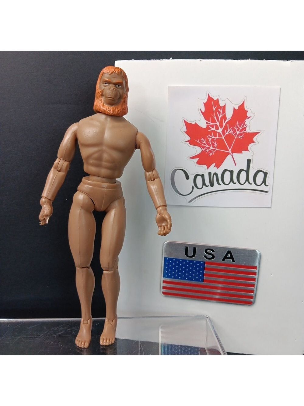 Mego Planet Of The Apes Dr. Zaius Action Figure Type 1 1974 Nude Flaws